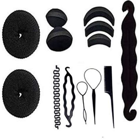 AURINKO® Banana Bumpit Oval Hair Puff Up Maker Donut Magic Bun Topsy ...