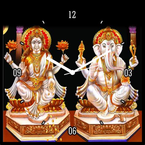 Buy Creative Hub Décor sri Laxmi Ganesha Wall Clock Online at Low ...