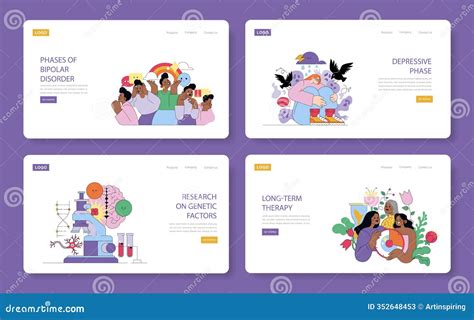 World Bipolar Day Background Illustration With Emoji Or Smiley ...