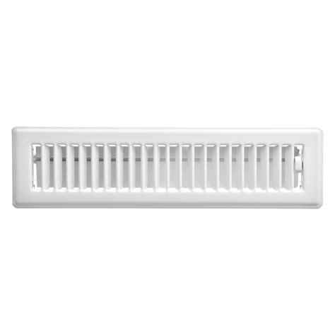 Imperial Floor Vent- White Metal - TimberTown Building Centre