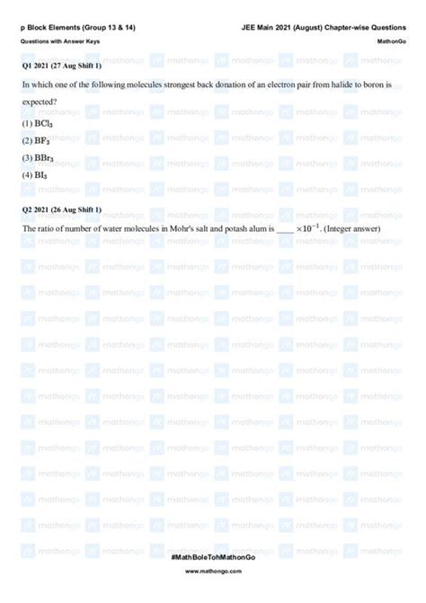 p Block Elements Study Notes for JEE Main 2021 - ShareMyNotes | Digital ...