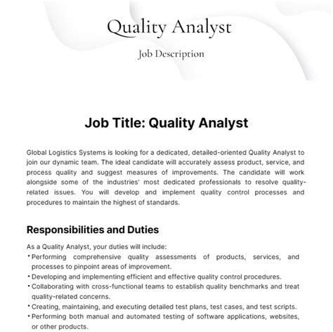 Water Quality Analyst Job Profile at Nancy Hutchinson blog