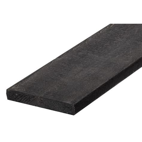 Buy 2 in. x 8 in. x 8 ft. Black Recycled Plastic Edging Lumber G-Grade ...