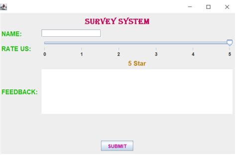 Create a Survey From Using Java and HTML 的图像结果