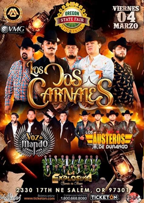 Los Dos Carnales, Voz de Mando, Los Austeros de Durango y Banda ...