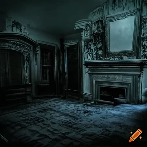 Dark Haunted Living Room