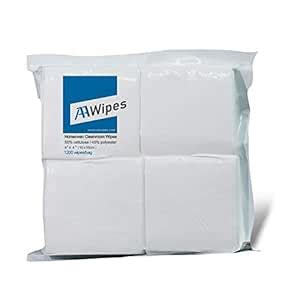 AAwipes Cleanroom Wipes Lint Free Wipes 4" x 4" (Bag of 1200 Pcs ...
