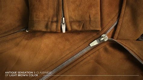 Men's Brown Suede Leather Padded Jacket