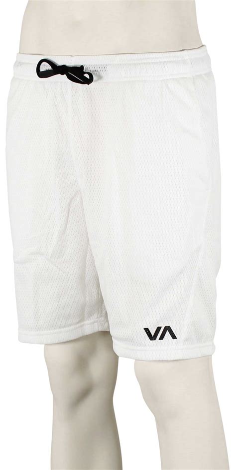 RVCA VA Mesh Athletic Shorts - Original White