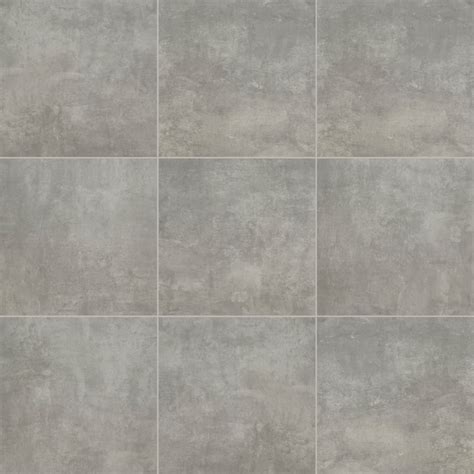 WonderLand 24-in L x 24-in W x 0.79-in H Rectangle Grey/Matte Porcelain ...