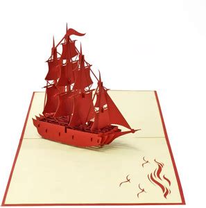 Lovcraft Sailing Boat 3D Popup Greeting Cards Greeting Card Price in ...