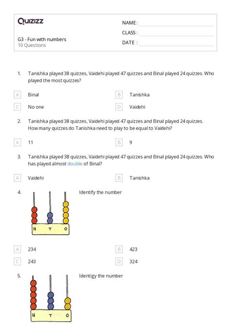 50+ Operations With Rational Numbers worksheets for 1st Class on ...