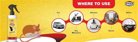 ZYAX Rat Maxx Repellent Spray 250ml, Non-toxic powerful formula to ...