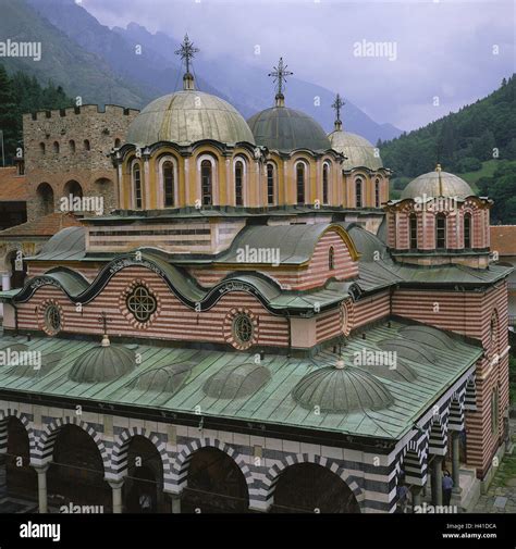 Bulgaria, Rila, cloister, main church "Sveta Bogorodica", Southeast, Europe, Nessebar, Rila ...