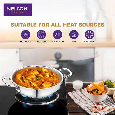 Triply Induction Base Kadai - SS Kadai Triply Induction Base with SS ...