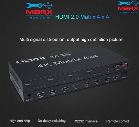 Marx HDMI Matrix switch 4-4 - Marx HDMI Matrix switch 4-4 Distributor ...