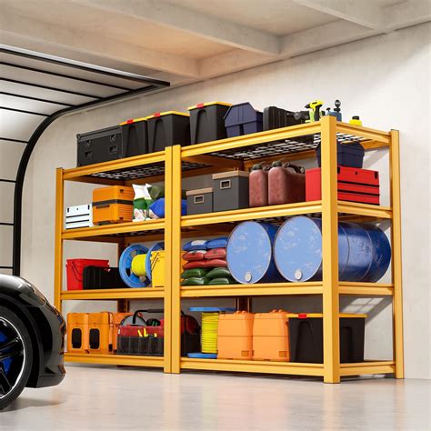 Cynnda 4-Tier Garage Wire Shelving 60.3 H Heavy Duty India | Ubuy