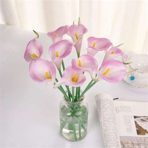 Jual Bunga Calla Lily Real Touch / Bunga Latex Lily Import - Kuning ...