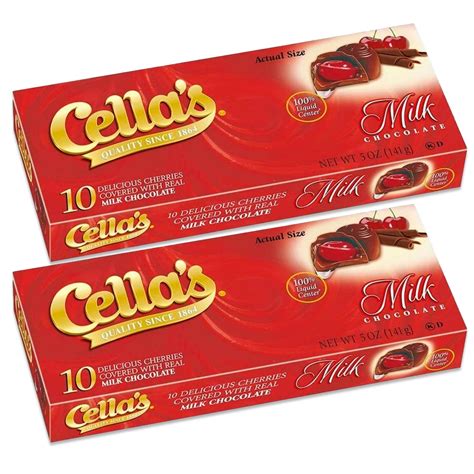 Cella's Milk Chocolate 16ct Pack of 2 (32 cherries Total) - Walmart.com