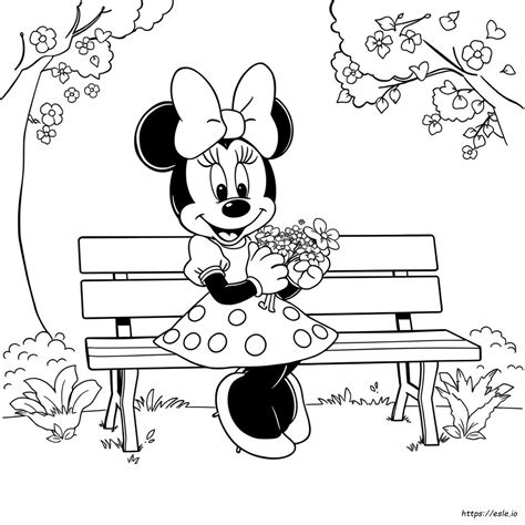Princess Minnie Coloring Pages