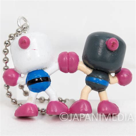 Bomberman & Black Bomberman Figure Ballchian Hudson FAMICOM NES ...