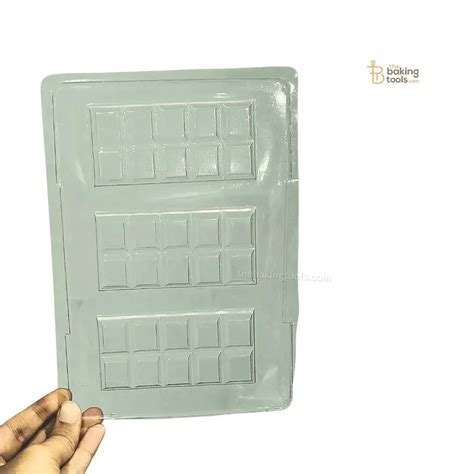 Dairy Milk Bar Plastic Chocolate Mould | 3 Cavity PVC Mould