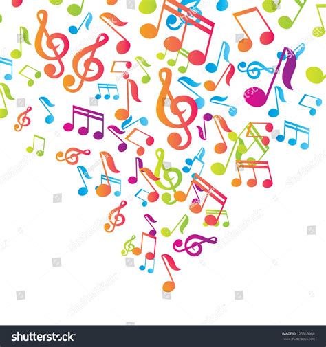 Vector Musical Notes Vector Background Stock Vector (Royalty Free ...