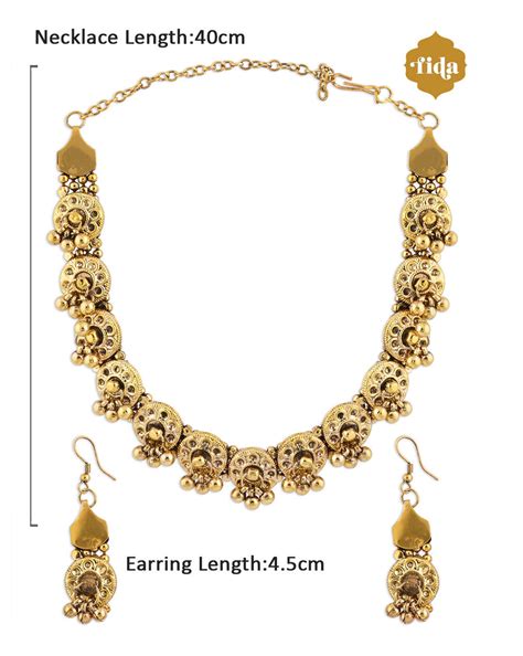 Ghungroo Gold Plated Antique Temple Jewellery Set – toniq-fashion