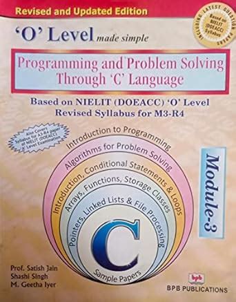 Amazon.in: Buy O Level Made Simple Programming And Problem Solving ...