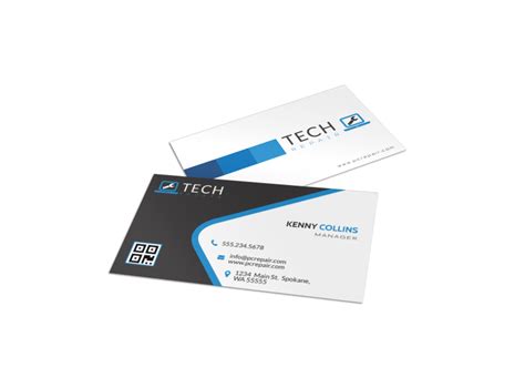 A Computer Repair Business Card Empty Sample 的图像结果