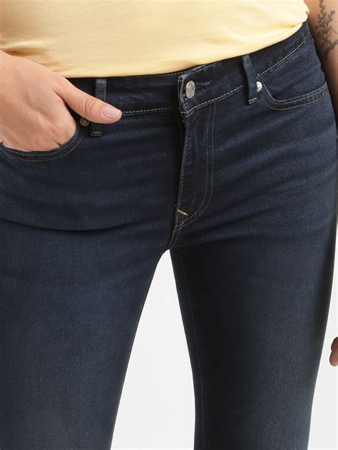 Women's 711 Blue Skinny Fit Mid Rise Jeans – Levis India Store