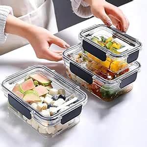 Buy Food-Grade, BPA-Free Transparent Kitchen, Fridge Storage Containers ...