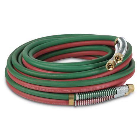 SPARC Oxy Acetylene Grade T Welding Hose 1/4" B Fittings + Strain ...