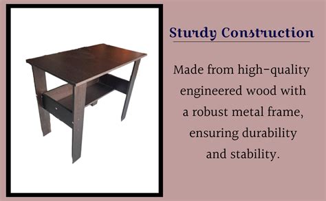 SBF Furniture Engineered Wood Computer Desk with One Tier Shelves ...