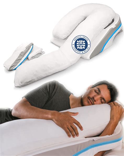 Amazon.com: MedCline Shoulder Relief System with Extra Cases, Bed Wedge Pillow for Shoulder Pain ...
