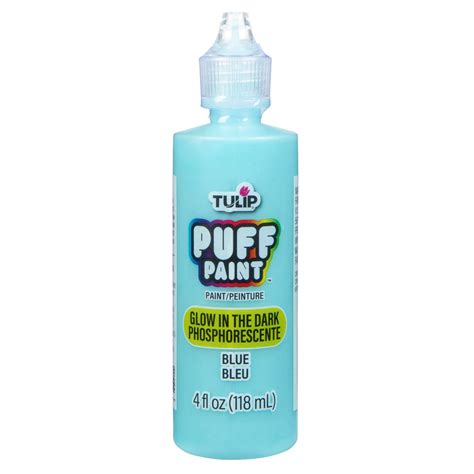 Tulip Puff Paint Glow Blue 4 oz. – Tulip Color Crafts