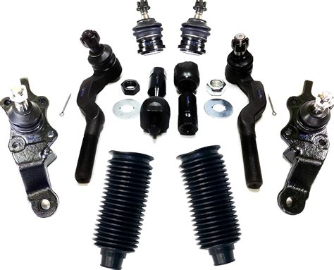 Buy 10 Pc Front Suspension Kit Inner & Outer Tie Rod Ends, Upper ...