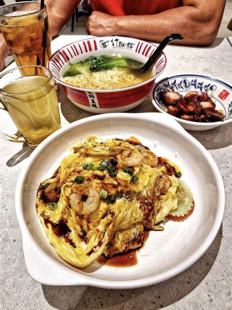 Zok Noodle House Mid Valley Shrimp Omelette and Char Siew | Chiefeater.com