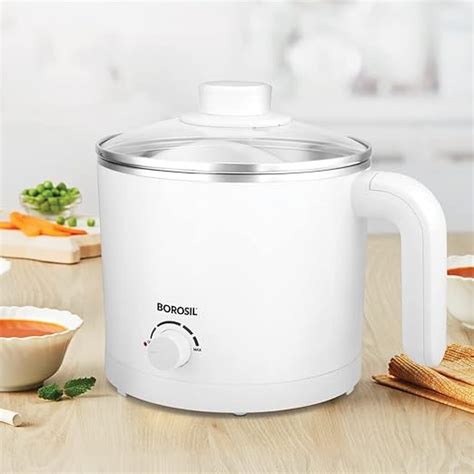 Borosil Cooltouch 1.2 L Electric Kettle, Stainless Steel Inner Body ...