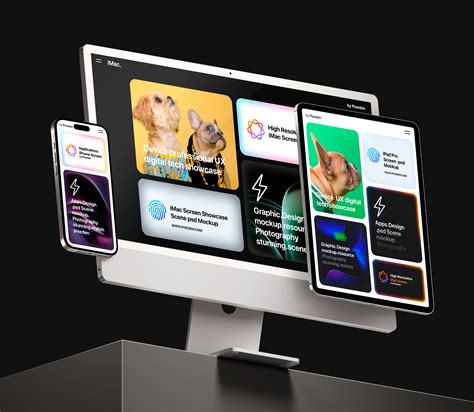iPhone iPad and iMac Showcase Screens Psd Mockup | Pixeden Club