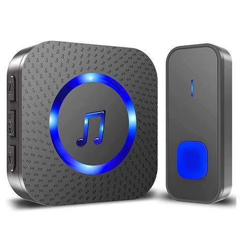 Wireless Doorbell Waterproof Door Bell Battery Operated at 1300 ft Kits ...