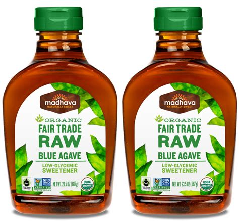 Madhava Raw Organic Agave Nectar, 23.5 oz. (Pack of 2) - FREE Shipping ...