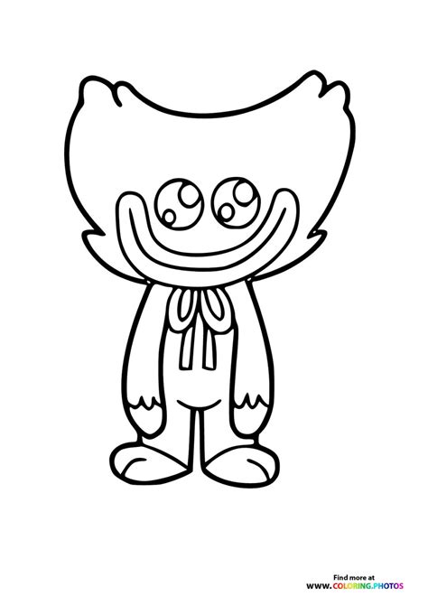 Huggy Wuggy - Coloring Pages for kids | 100% free print or download