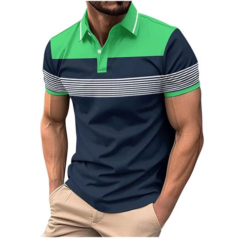 Aloohaidyvio George Mens Polo Shirts Clearance,Spring Summer Mens Golf ...