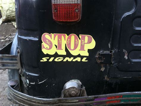 D'source Design Gallery on Stop Signs Behind Rickshaws - Mumbai ...