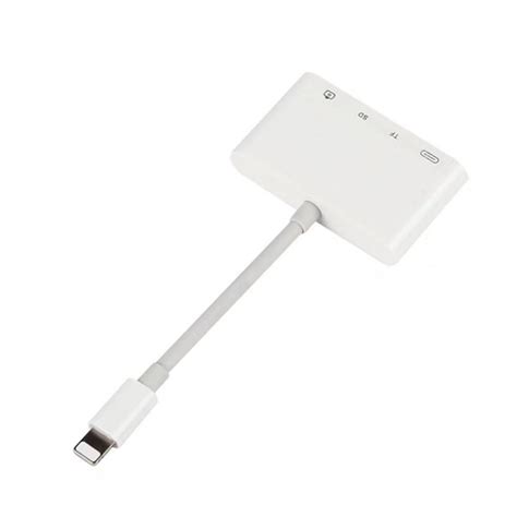Microware 4 in 1 Lightening to USB Camera Adapter SD/TF Card Reader USB ...