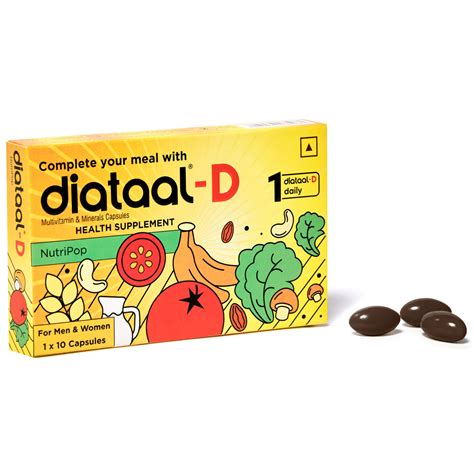Buy Diataal-D Multivitamin For Men & Women 10 Capsules | vit. D, ALA, B ...