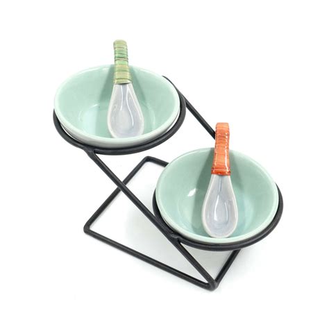 Buy Bowls | Two Tier Sesoning Stand With Bowls And Spoons | Shop at The ...