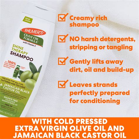 Buy Palmer's Olive Oil Smoothing Shampoo For Extra Shine, Colour Safe ...