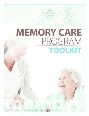 Memory Care Program Toolkit - Blank Fillable Template | Fill Out, Print ...